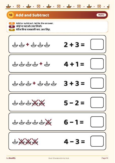 Add and subtract