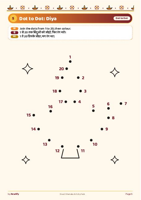Dot to dot diya